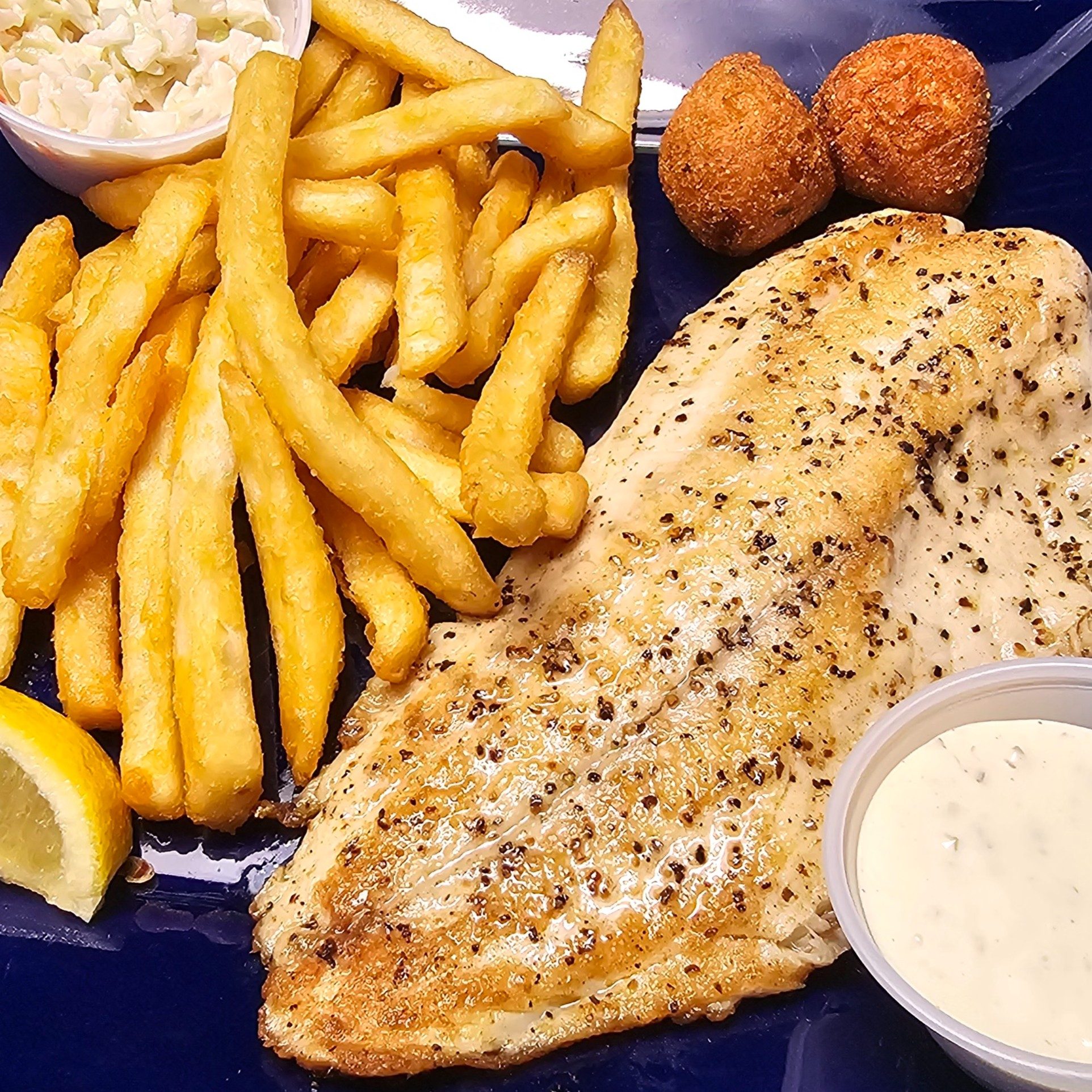 Fresh Fish of the Day Dinner.