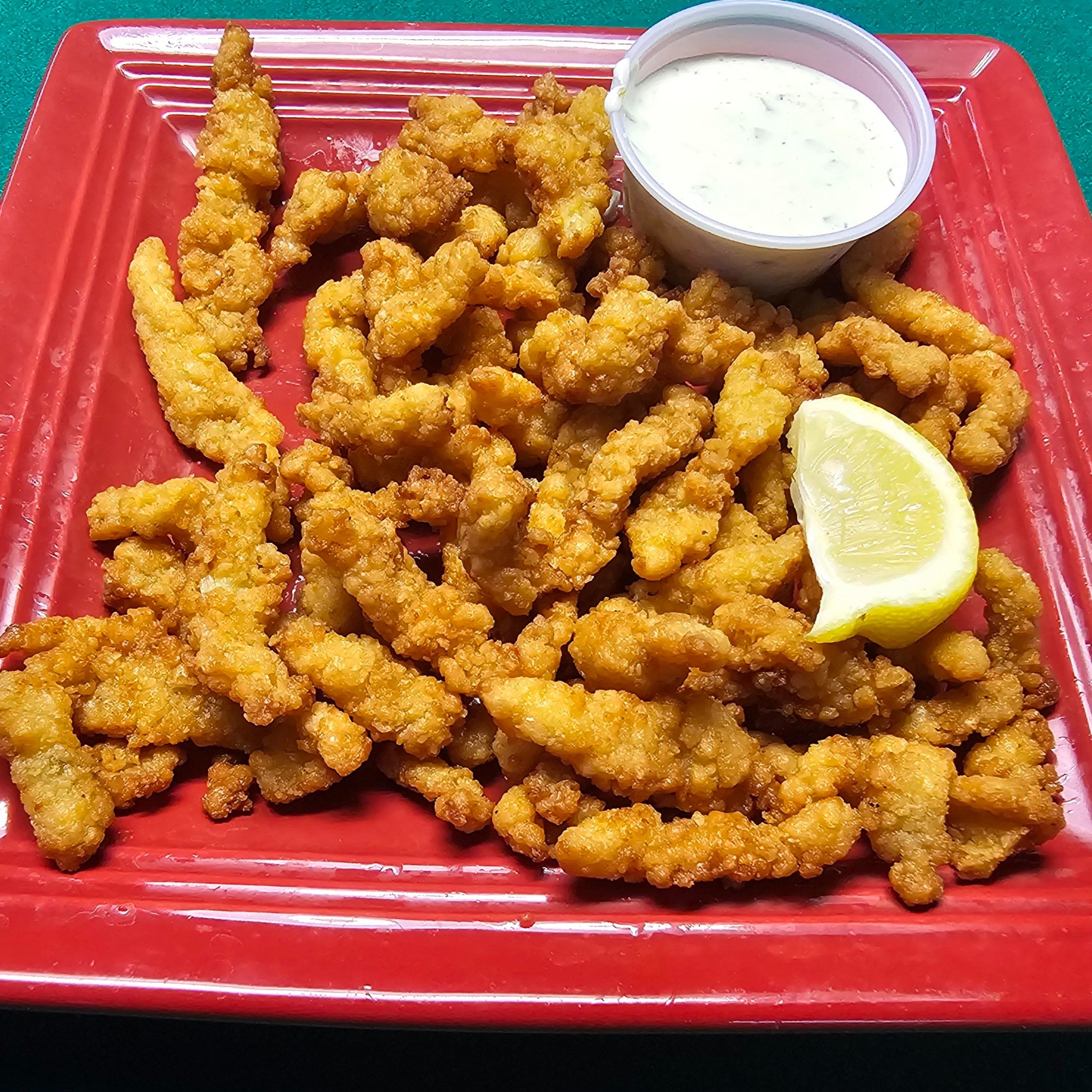 Fried Clam Strips.